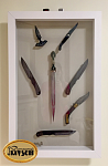 Витрина для ножей, на мини-магнитах, 80 см x 50 см, вертикальная