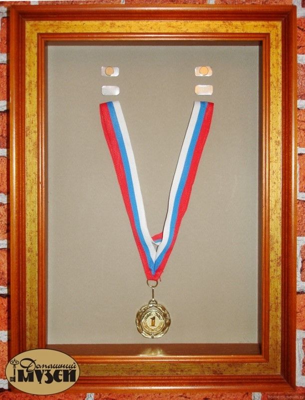 Комплект из 2 держателей медали/ордена на ленте, без зажима