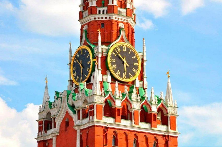 Куранты на Спасской башне, Москва (Россия)