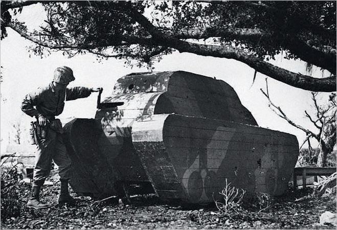 Японский фанерный танк